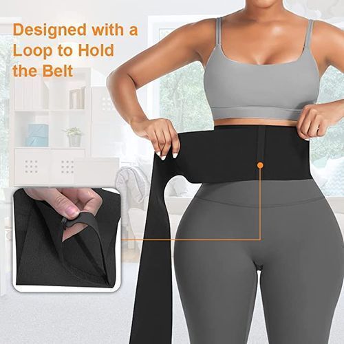 Waist Trainer Wrap Belt Tummy Wrap Slimming Belt Unisex Flat Tommy Slimming Belt