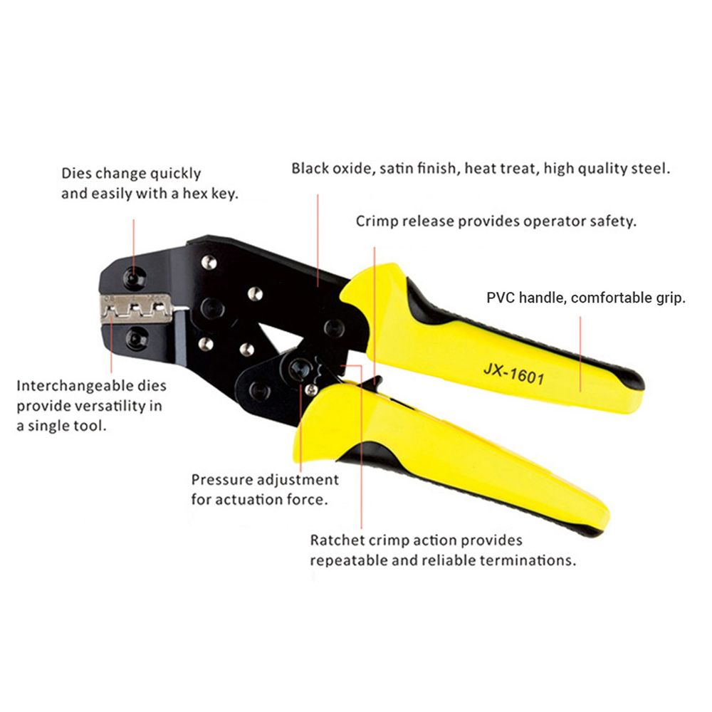 Multifunctional Wire Crimper Crimping Pliers Spring Clamp