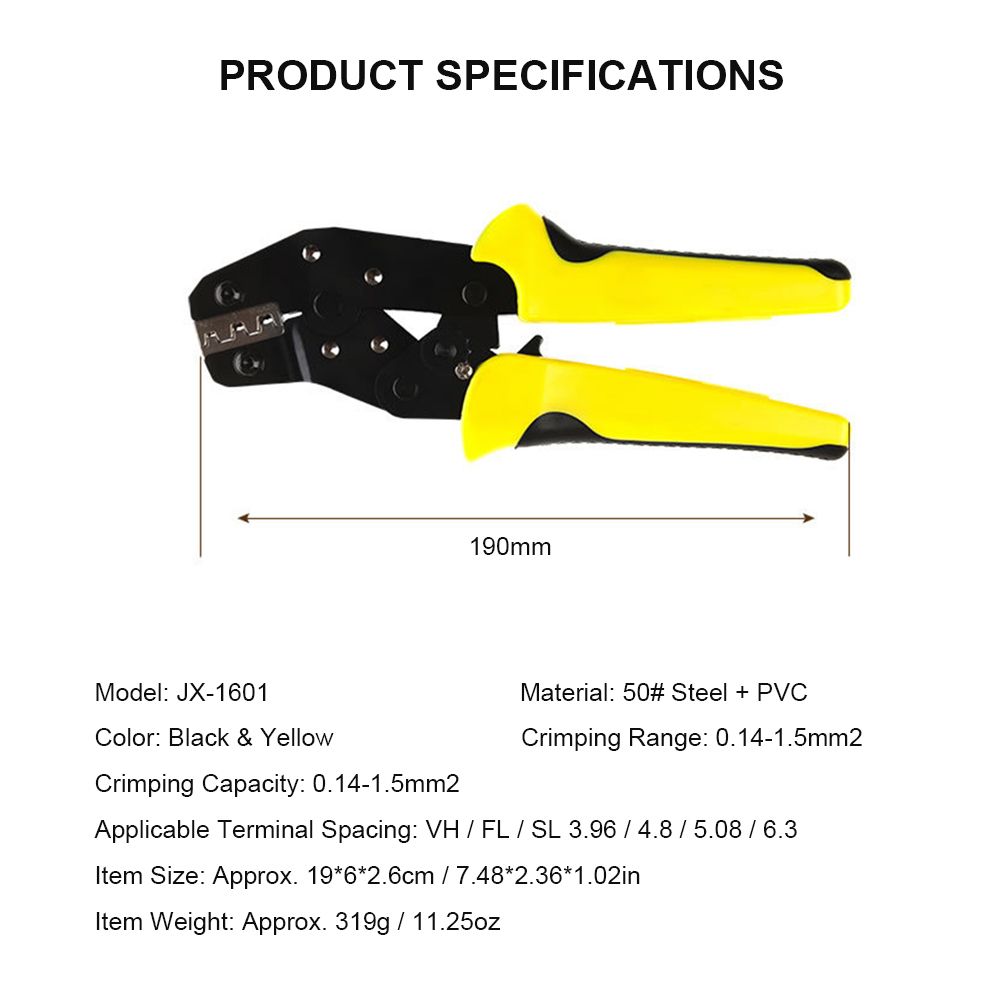 Multifunctional Wire Crimper Crimping Pliers Spring Clamp