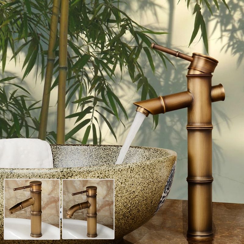 Antique Retro Hot Cold Water  Copper Faucet