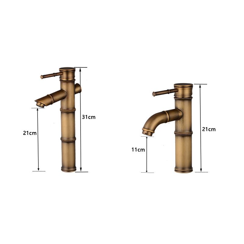 Antique Retro Hot Cold Water  Copper Faucet