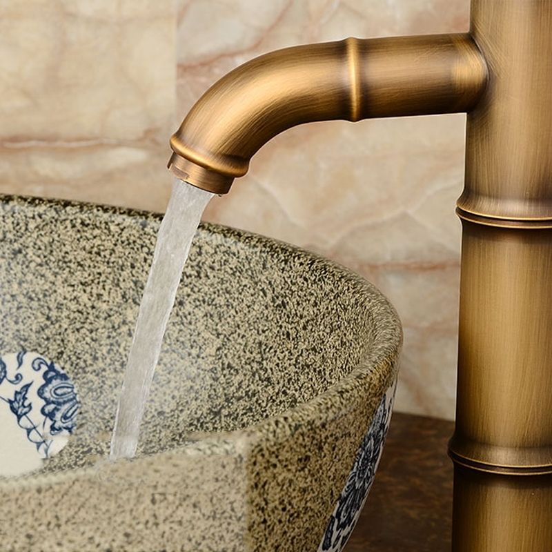 Antique Retro Hot Cold Water  Copper Faucet