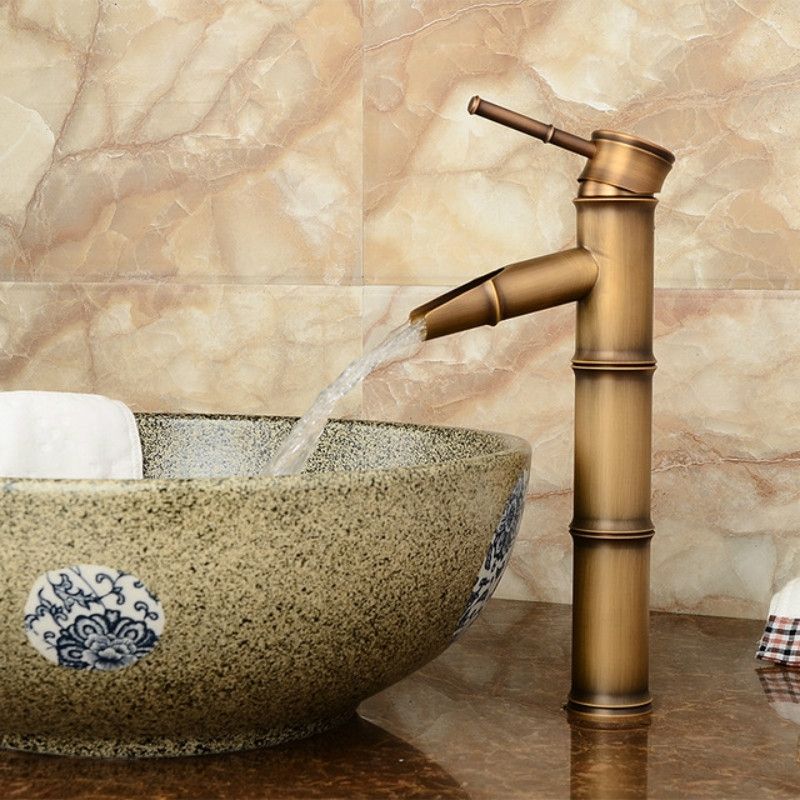 Antique Retro Hot Cold Water  Copper Faucet