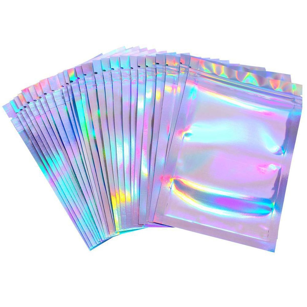 20Pcs50Pcs Laser Seal Pouches   Clear Zippered 20PCS