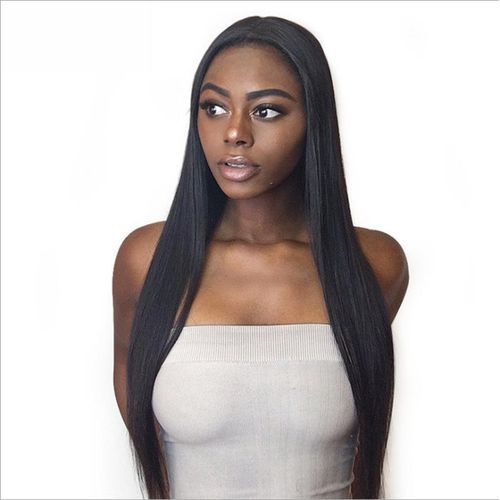 Simple Long Straight Hair Hairstyle Heat Resistant Synthetic