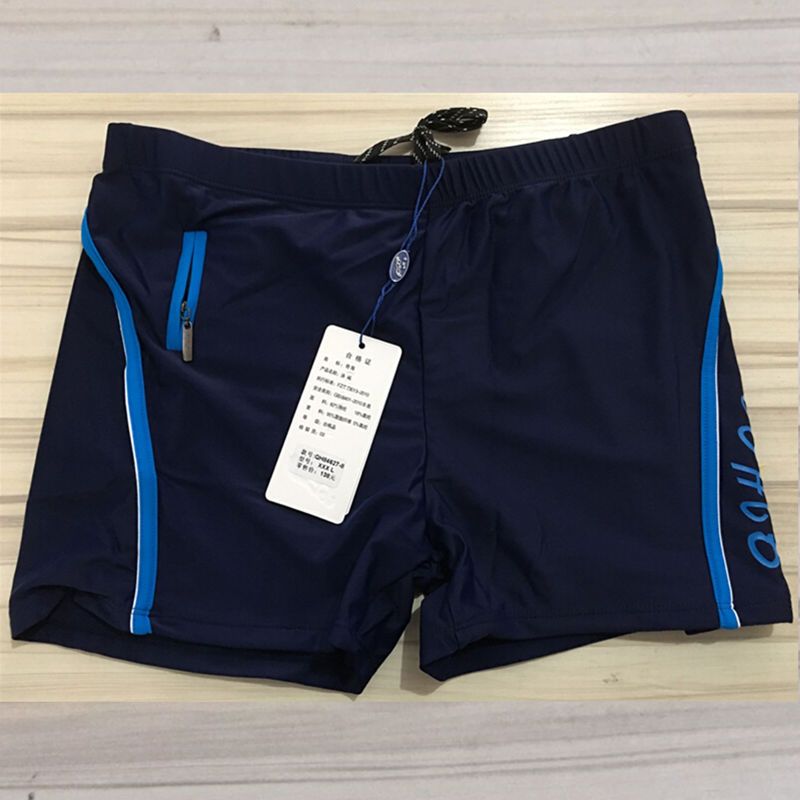 Swimming Trunks  Mens Swimming Shorts Zipper Pocket Swimsuit