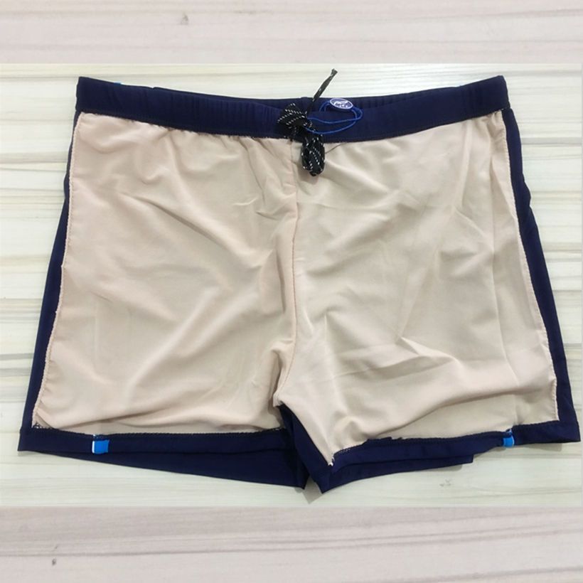Swimming Trunks  Mens Swimming Shorts Zipper Pocket Swimsuit