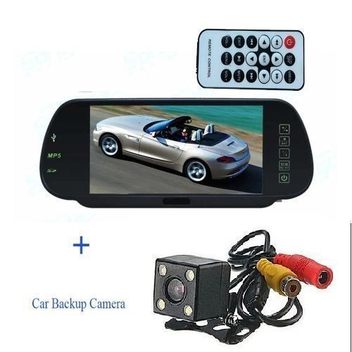 7" BLUETOOTH INNER MIRROR WITH USB, SD + CAMERA