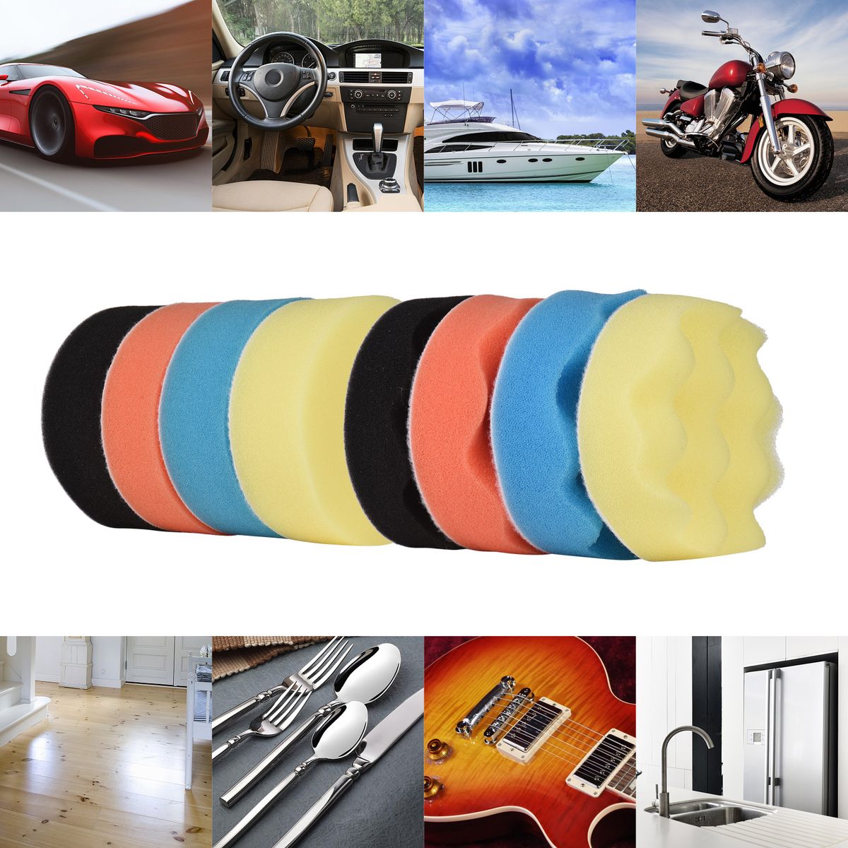 31Pcs Polishing Pads Kit 3 Inches Drill Buffer Attachment