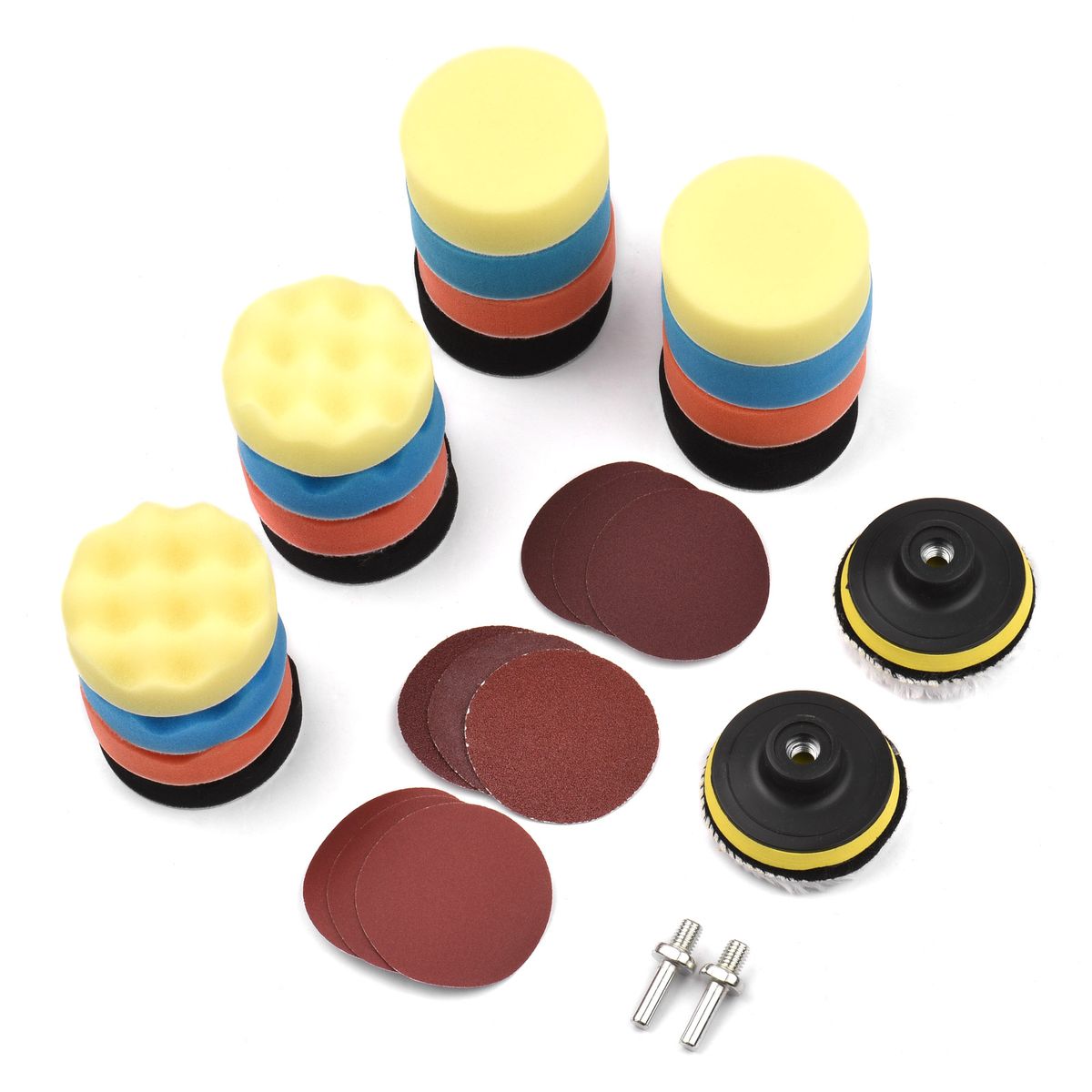 31Pcs Polishing Pads Kit 3 Inches Drill Buffer Attachment