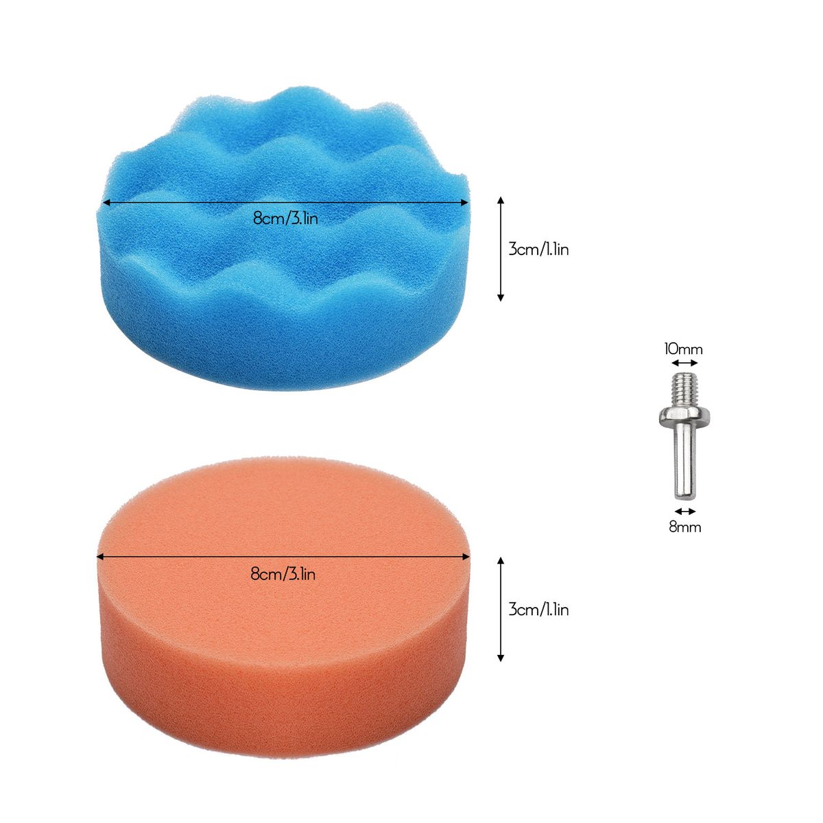 31Pcs Polishing Pads Kit 3 Inches Drill Buffer Attachment