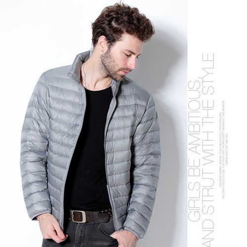 Winter Ultra Lightweight Packable Waterproof Down Jacket Coat Men's Jacket Grey
