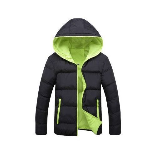 Mens Winter Warm Cotton Jacket Ski Jacket(Blue)