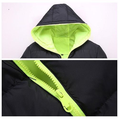 Mens Winter Warm Cotton Jacket Ski Jacket(Blue)
