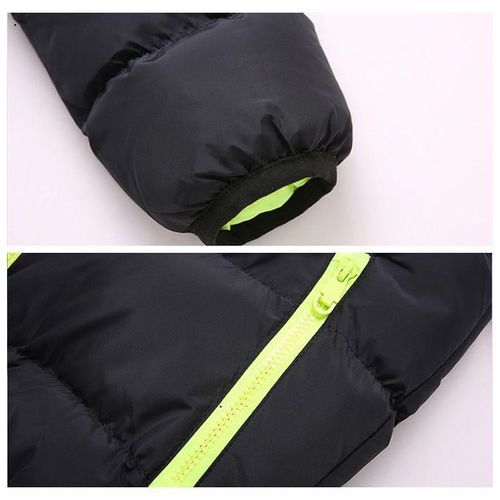 Mens Winter Warm Cotton Jacket Ski Jacket(Blue)