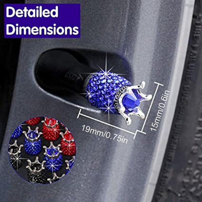 Reative  Rown Diamond-studded Va E  Ap Universal Automotive Va E  Ore  Ap-dark Blue-7.5*15*19mm