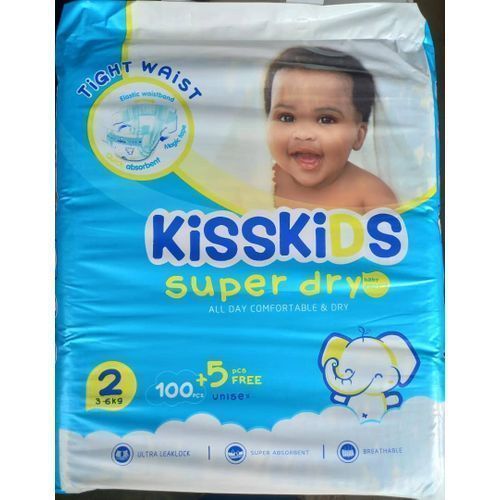 Baby Diaper - Size 2, (3-6)kg 105, Pcs..
