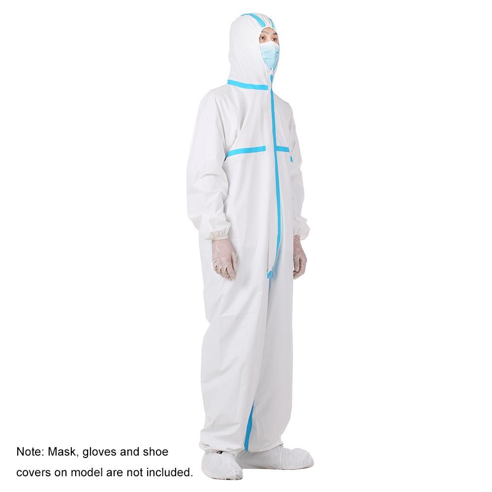 Coverall Disposable Anti-epidemic Plastic Closures Isolation Suit Prevent Invasion for Staff Protective Clothing Dust-proof Coveralls Antistatic
