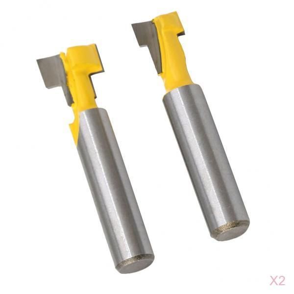 4pcs 12  38 T Slot Wood Keyhole Key Hole  Bottom Router Bit