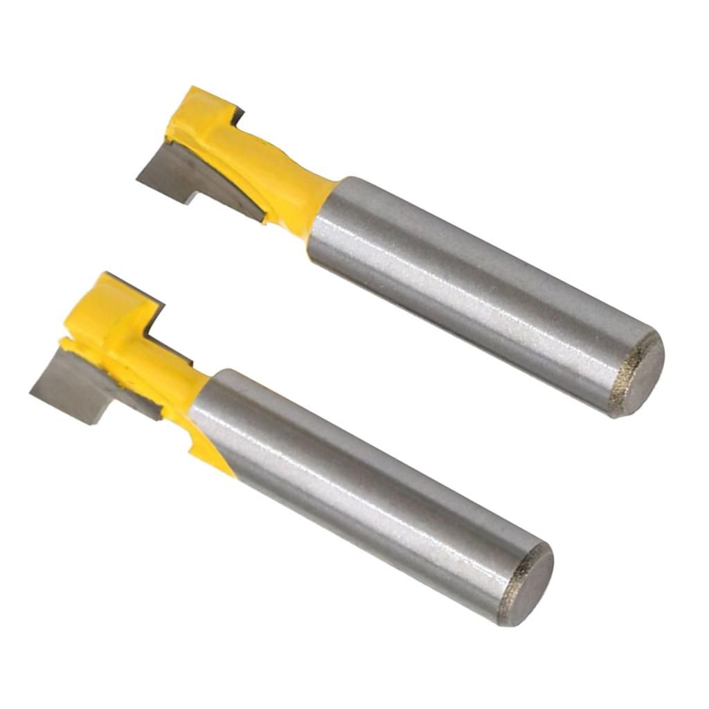 4pcs 12  38 T Slot Wood Keyhole Key Hole  Bottom Router Bit
