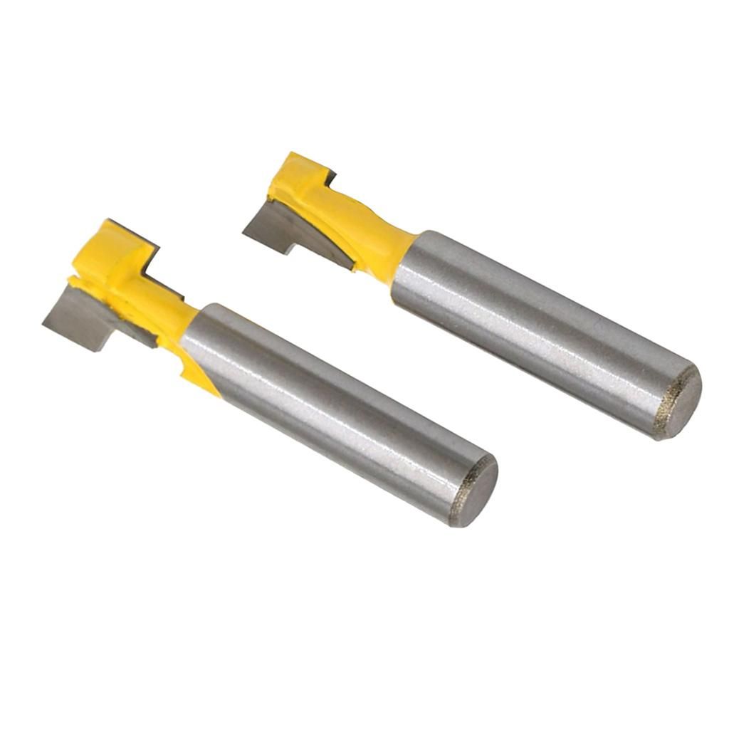 4pcs 12  38 T Slot Wood Keyhole Key Hole  Bottom Router Bit