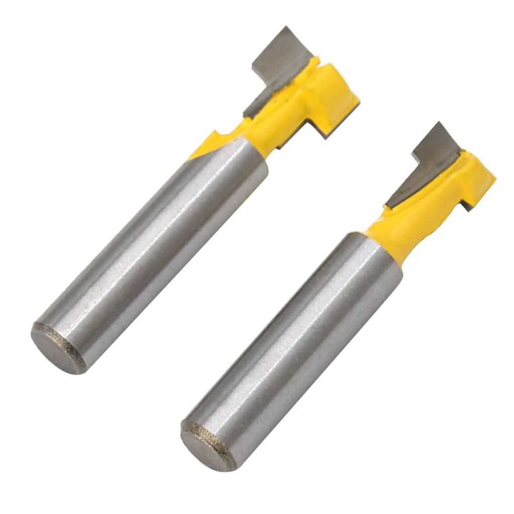 4pcs 12  38 T Slot Wood Keyhole Key Hole  Bottom Router Bit