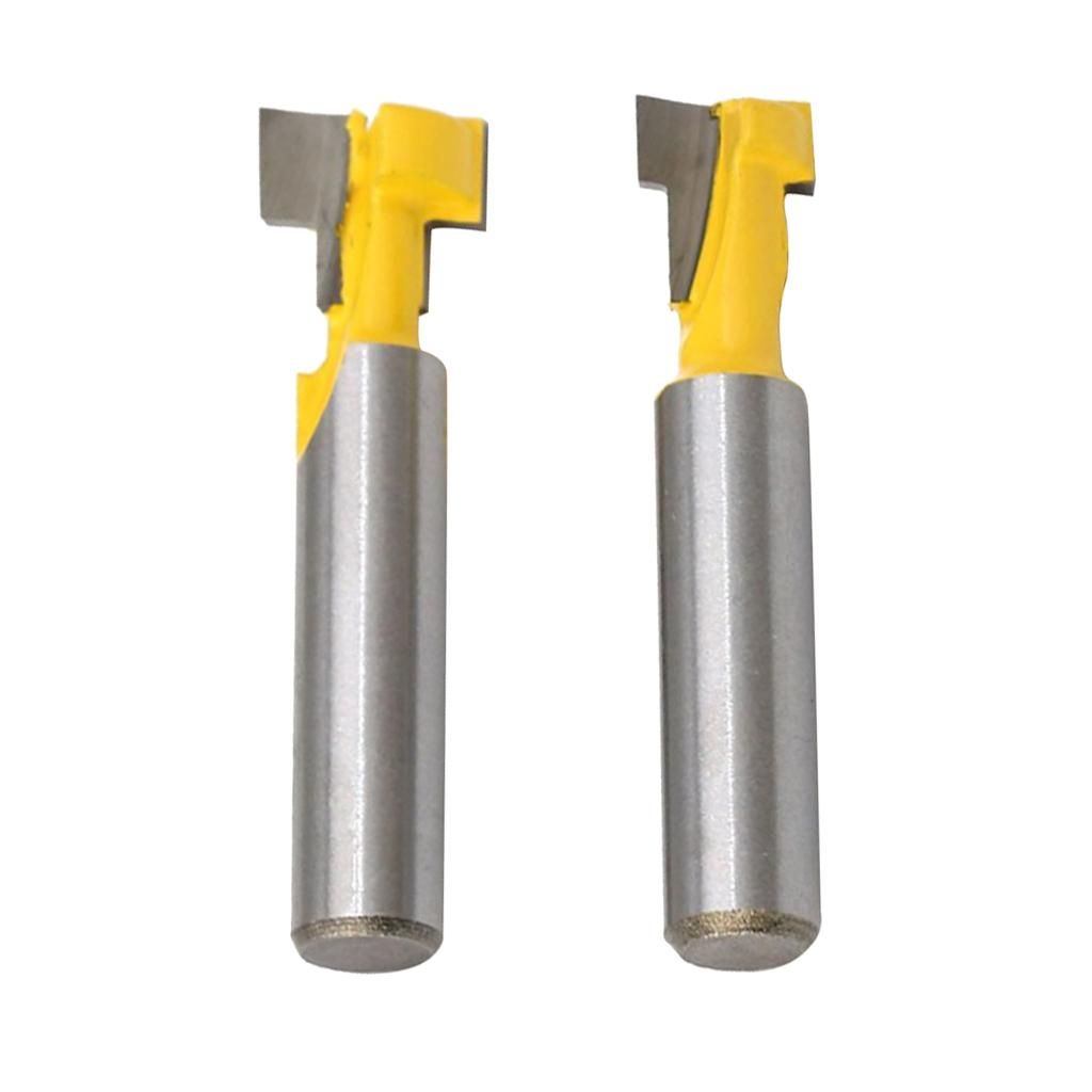 4pcs 12  38 T Slot Wood Keyhole Key Hole  Bottom Router Bit