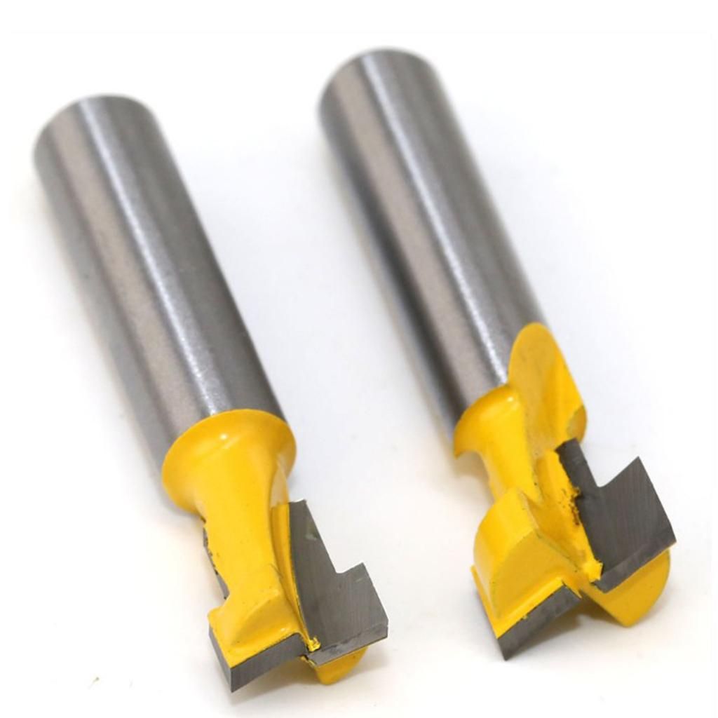 4pcs 12  38 T Slot Wood Keyhole Key Hole  Bottom Router Bit