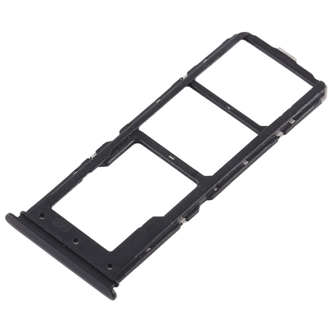 2 X SIM Card Tray + Micro SD Card Tray For Vivo Y71(Black)