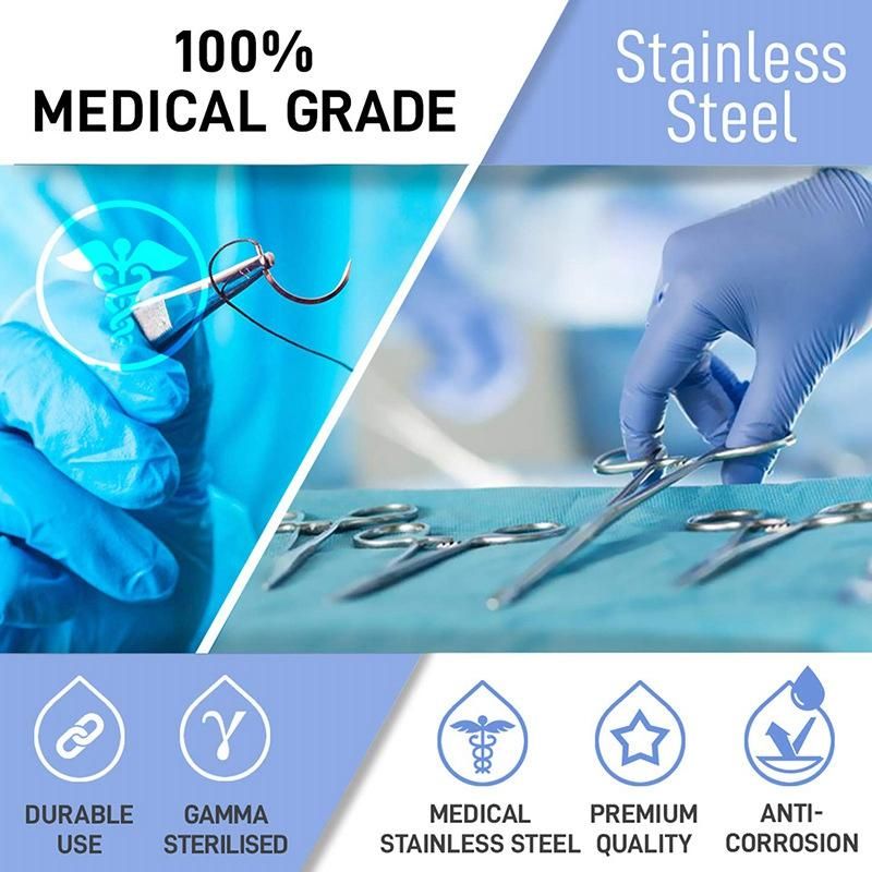 Suture Kit,Stainless Steel Training Instruments with Scalpel s for Veterinarian,Biology and Dissection Lab Students
