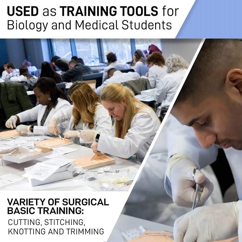 Suture Kit,Stainless Steel Training Instruments with Scalpel s for Veterinarian,Biology and Dissection Lab Students