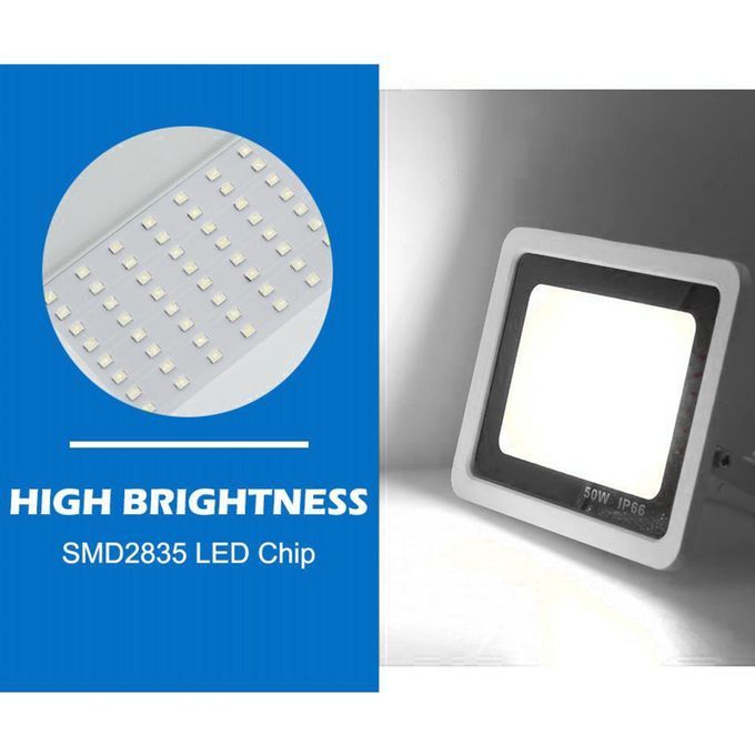 Floodlight Motion Sensor Outdoor  Flood Light 6500K 100W White