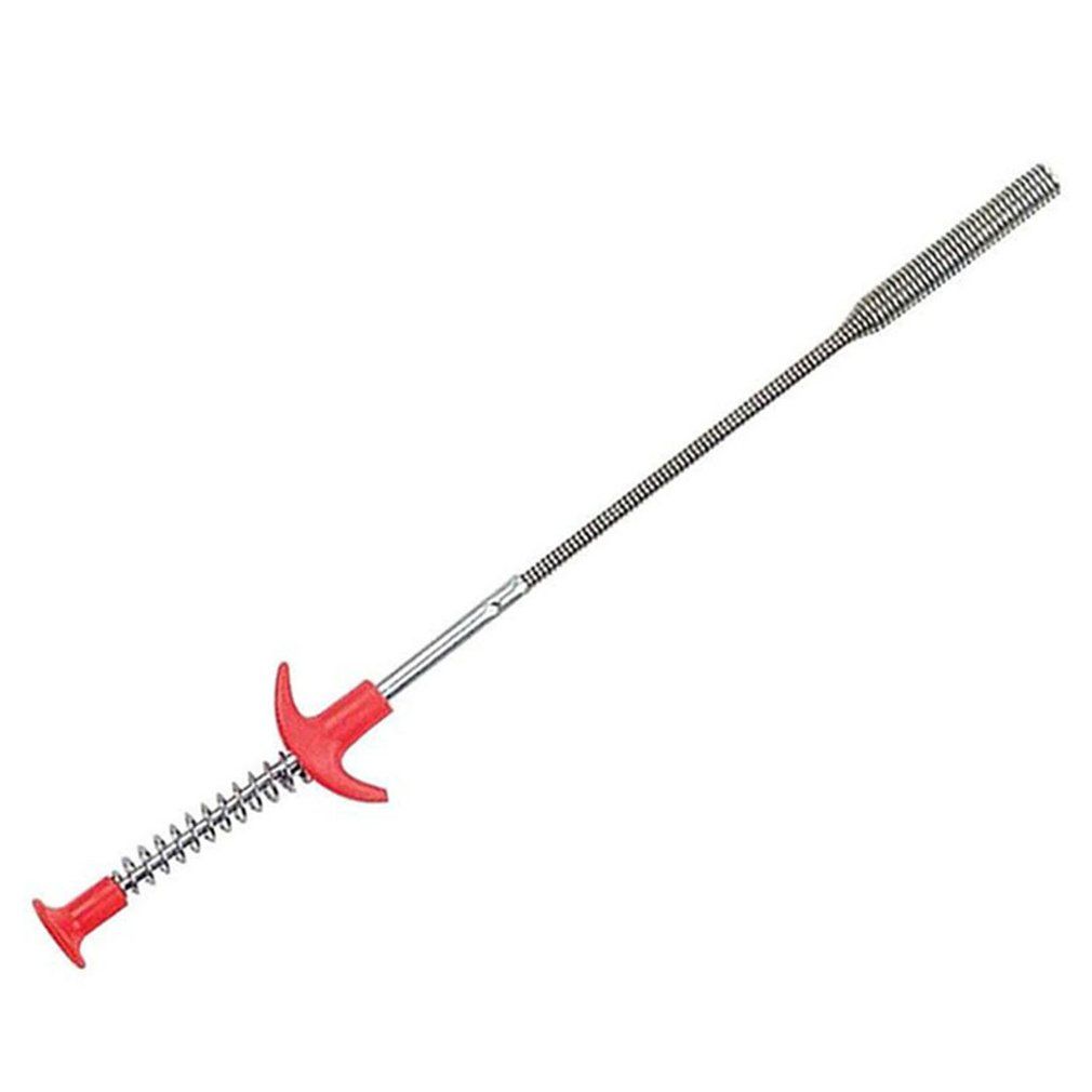 Hand Bending Pressure Sewers Clip Sewer Dredge Handle Hair Cleaning Tool