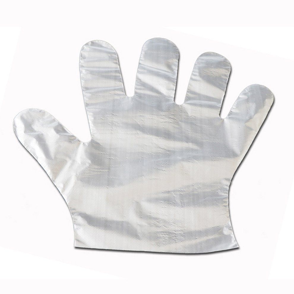 Disposable Plasti    Household Food Grade  Atering   Food Handling Transparent   Thi K PE Film   100p S-Transparent-Thicken