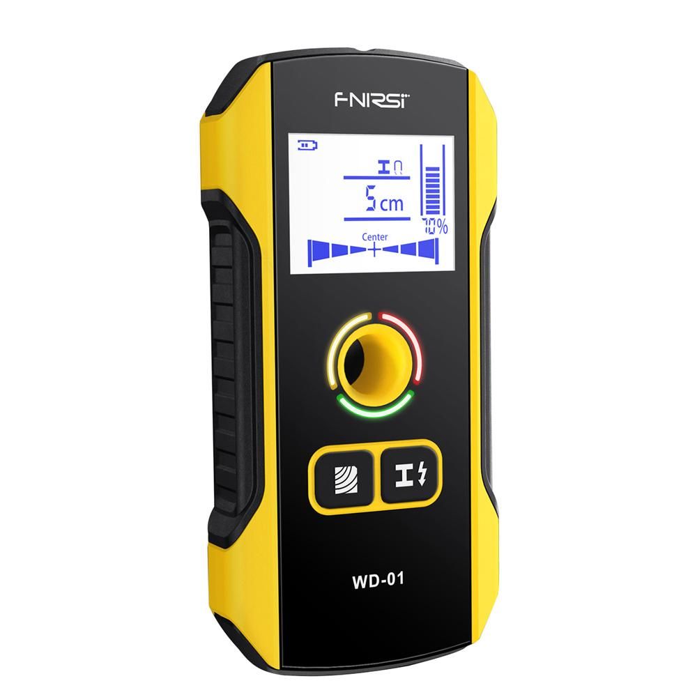 Portable Handheld Wall Detector Scanner Wooden AC Wires Metal Pipes Rebars Detecting Tool Indicator Light Drill Hole Positioning Tool