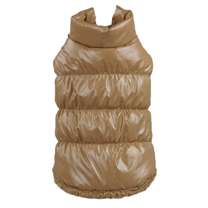 Padded Coat Duvet Vest Clothes For Dog Puppy Cat Warm - Coffee, M