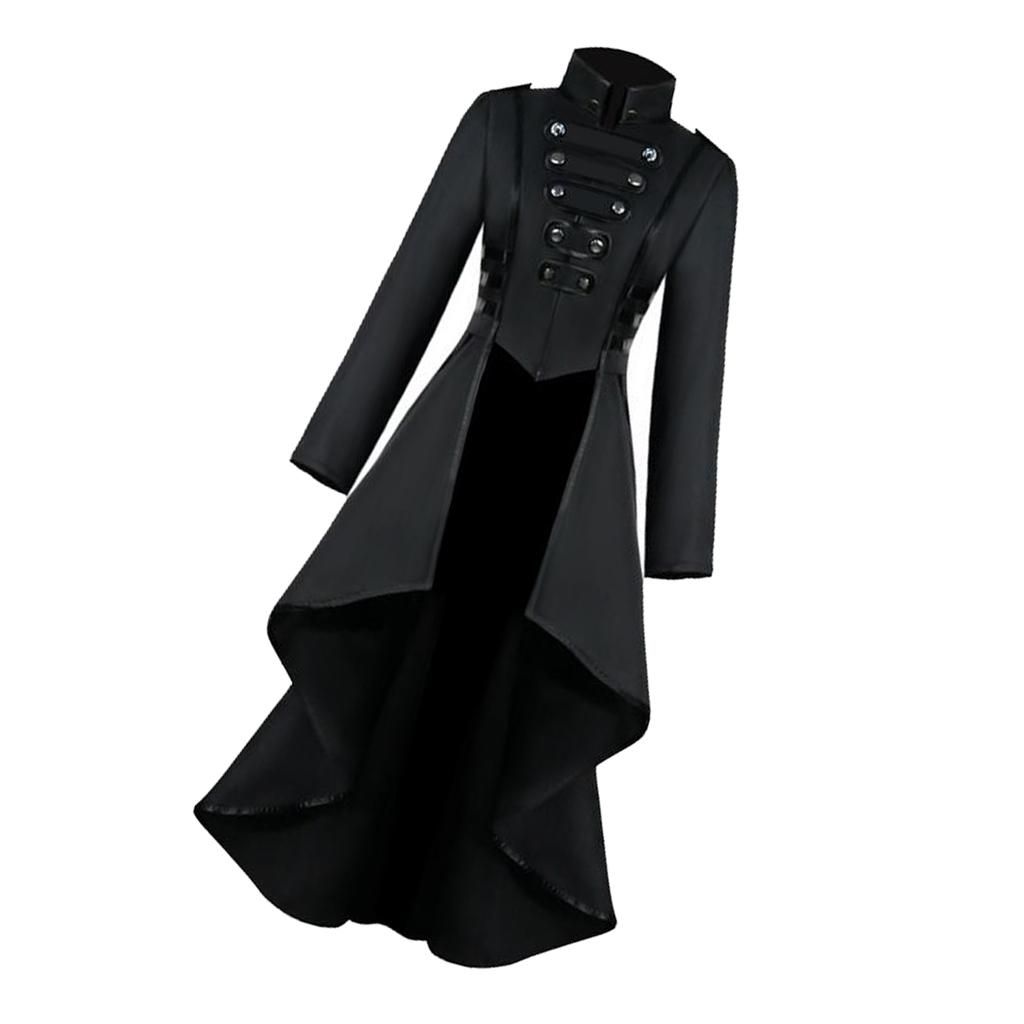 Vintage Steampunk Ladies Coat Punk Jacket Gothic Long