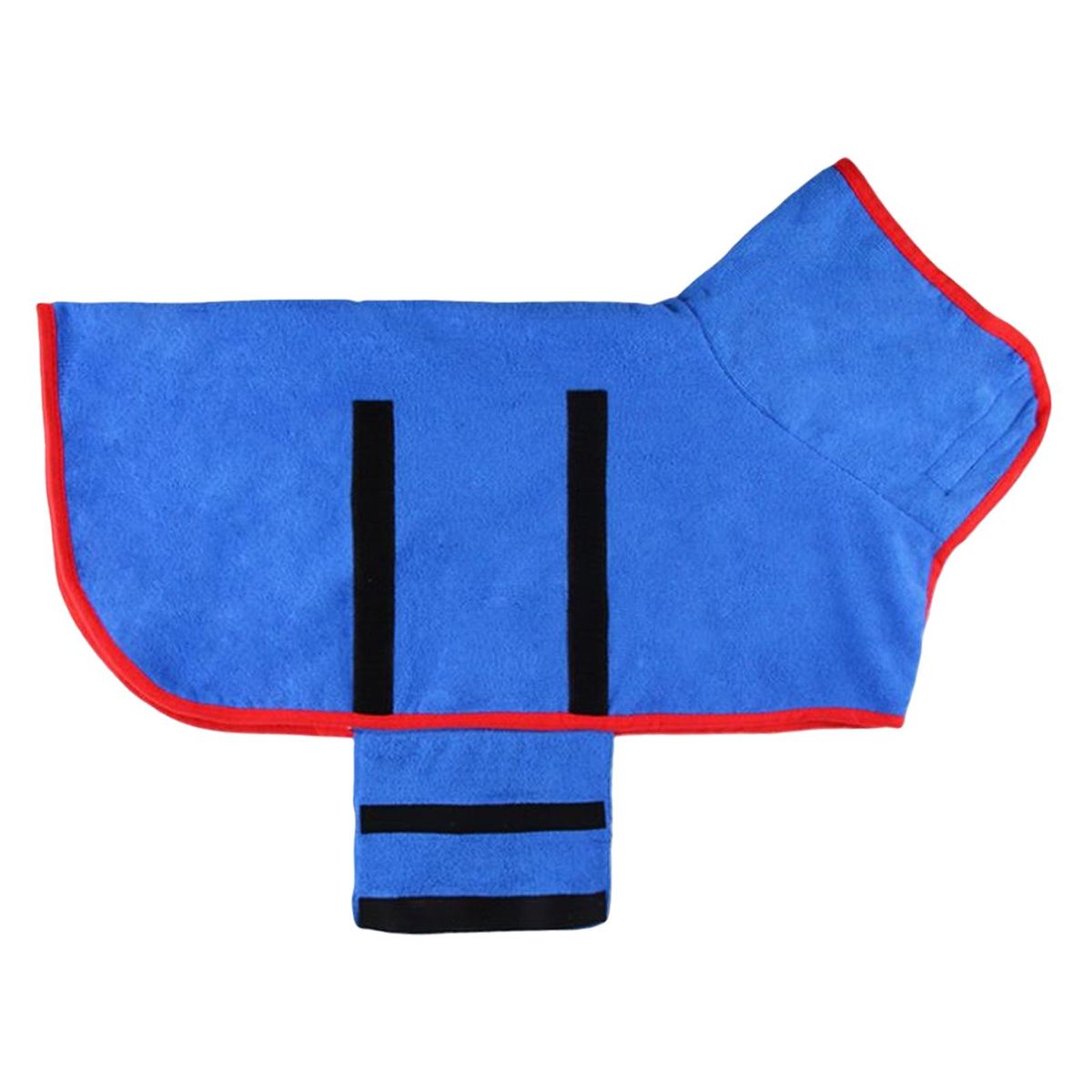 Dog Bathrobe Towel Quick Drying Soft Portable Dog Bath Robe For Blue M