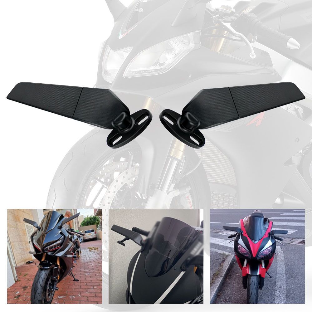 2pcs Motorcycle Wind Swivel Wing Universal Rearview Mirror