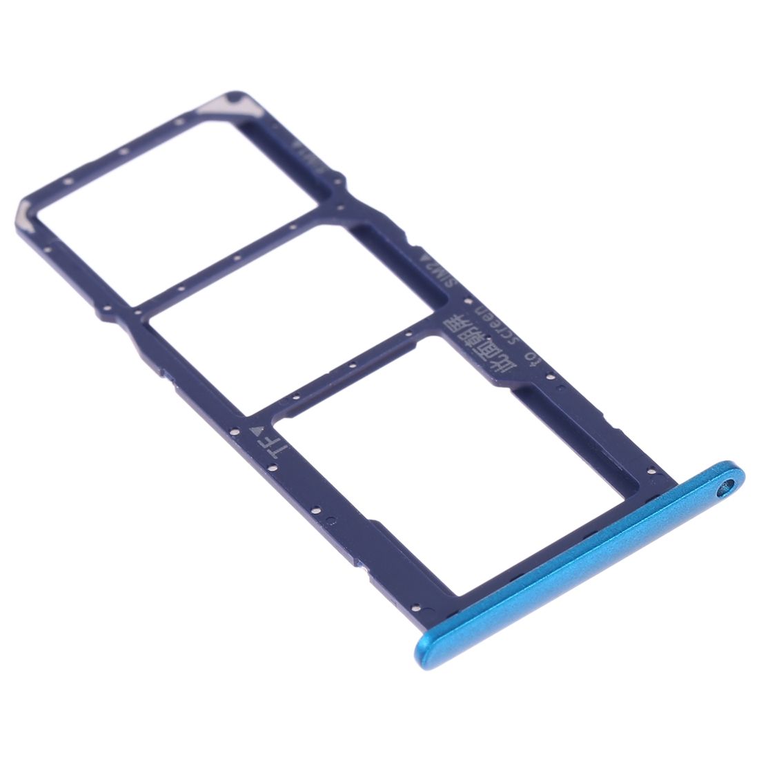 SIM Card Tray + SIM Card Tray + Micro SD Card Tray For Huawei Y7 (2019) / Y7 Pro (2019) / Y7 Prime (2019) (Blue)