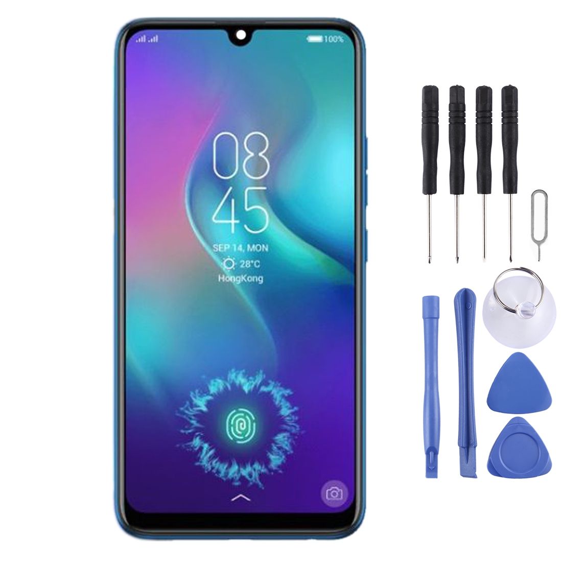 AMOLED Material LCD Screen And Digitizer Fullembly For Tecno Camon 12 Pro