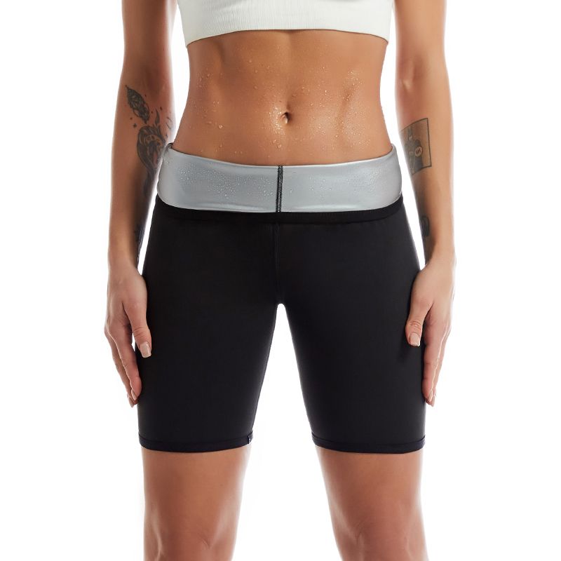 Upgrade Women Body Shaper Pants Hot Sweat Sauna Effect Slimming Pants Fitness Shorts Shapewear Workout Gym Leggings(#3 Points Pants 2)