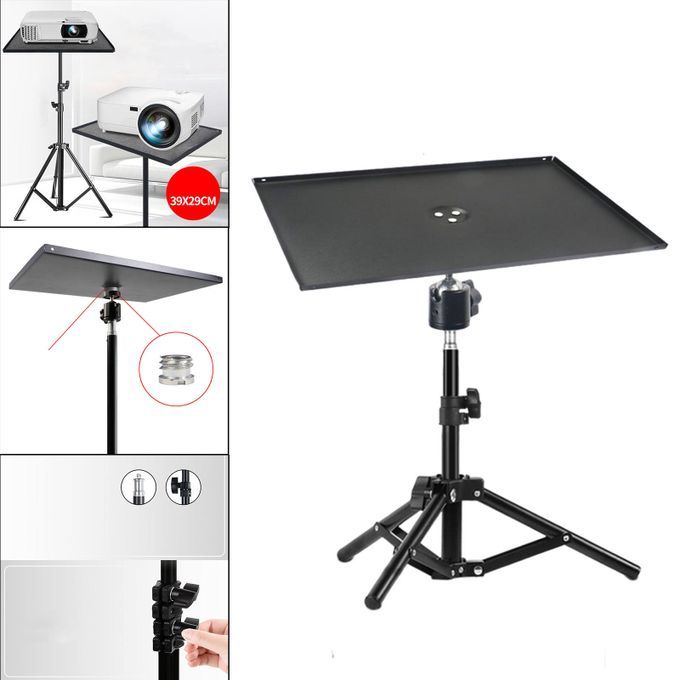 Projector Tripod Stand Folding DJ Racks Portable 0.6m Holder Tray