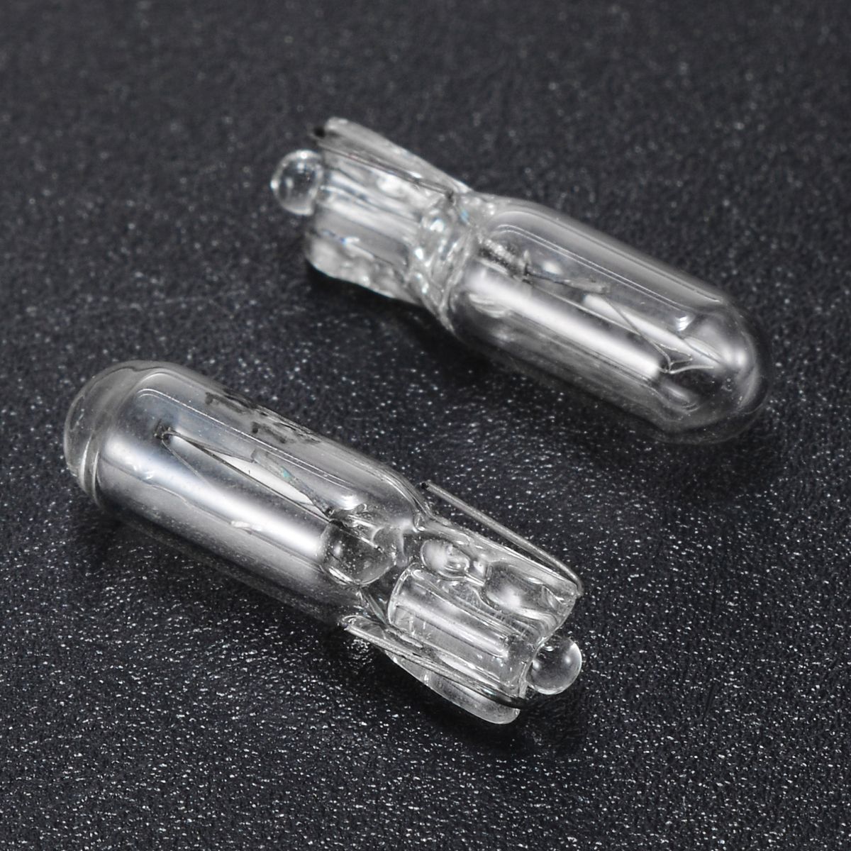10pcs 12v 1.2w T5 286 Glass Amber Light Blub Car Wedge