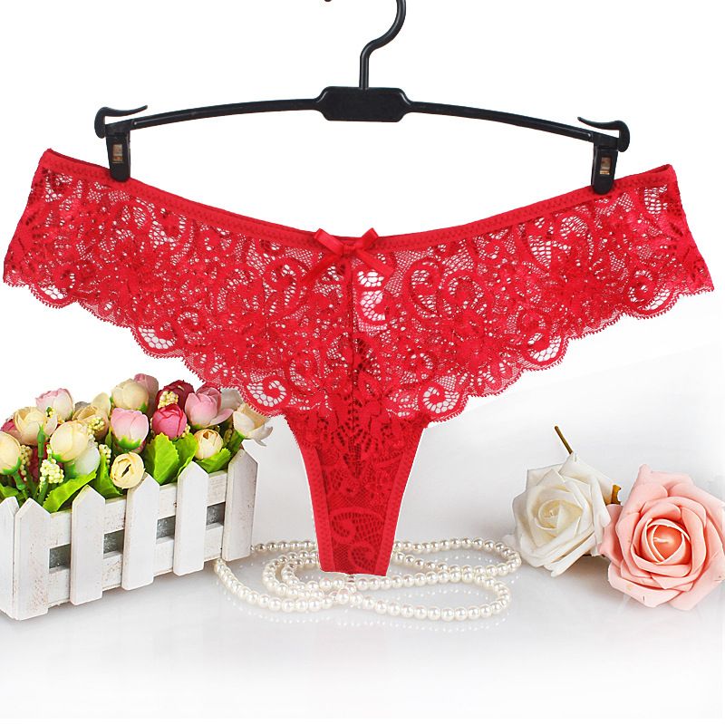 Lace Sexy Panties G-String Underwear For Women - Set Of 4