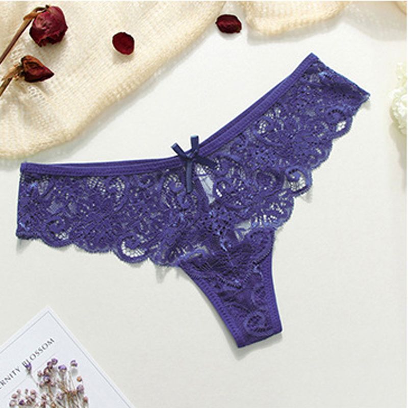 Lace Sexy Panties G-String Underwear For Women - Set Of 4