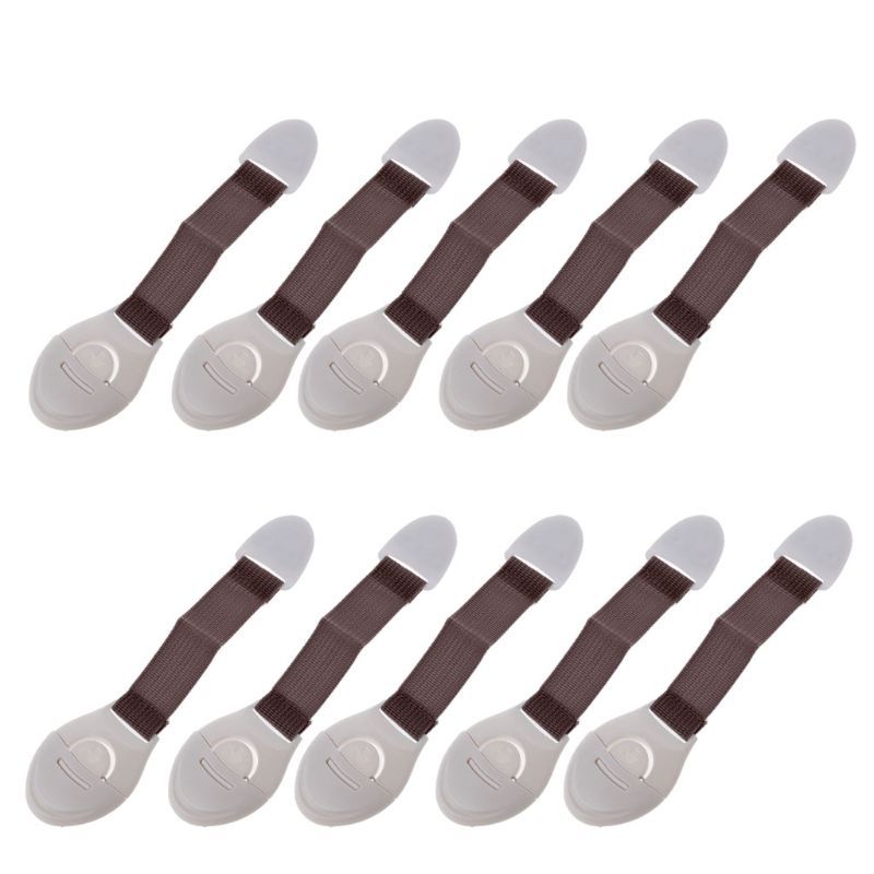 10PCS Cabinet Safety Lock For Baby Furniture Door Drawer Lock Refrigerator Safety Locks Child