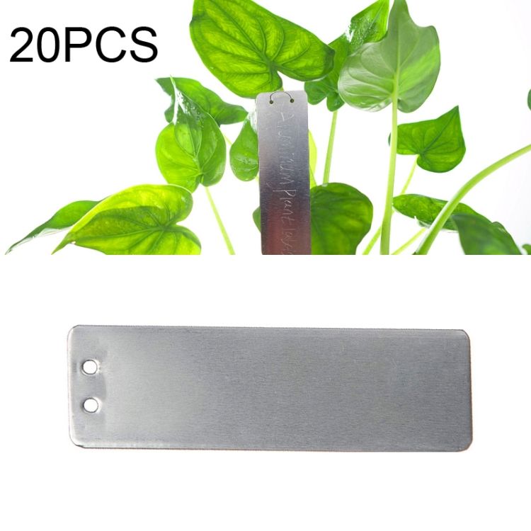Garden Hand  Tool 20 PCS Portable Waterproof Aluminum Plant Tags 82 X 25mm