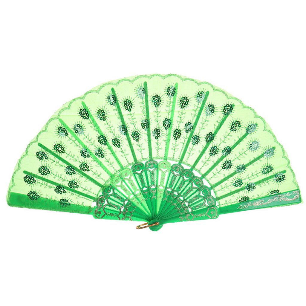 Style Party Dance Silk Wedding Held Flower Best Chinese Folding New330 Hand Fan Lace
