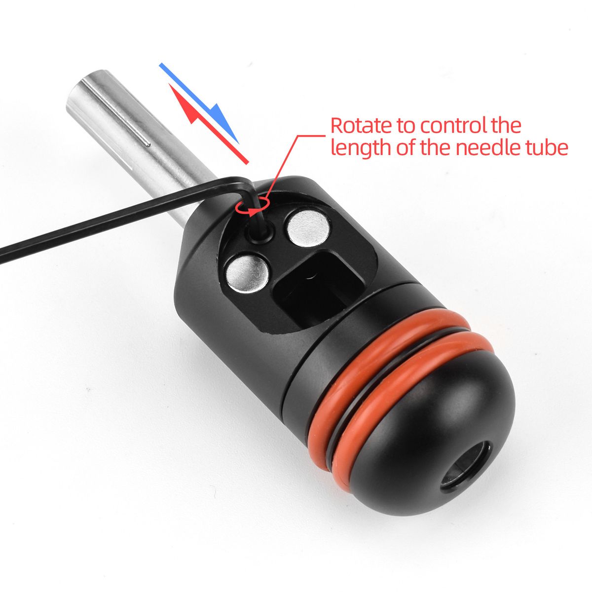 Adjustable Tattoo Grips Tube With Magnetic Needles Holder